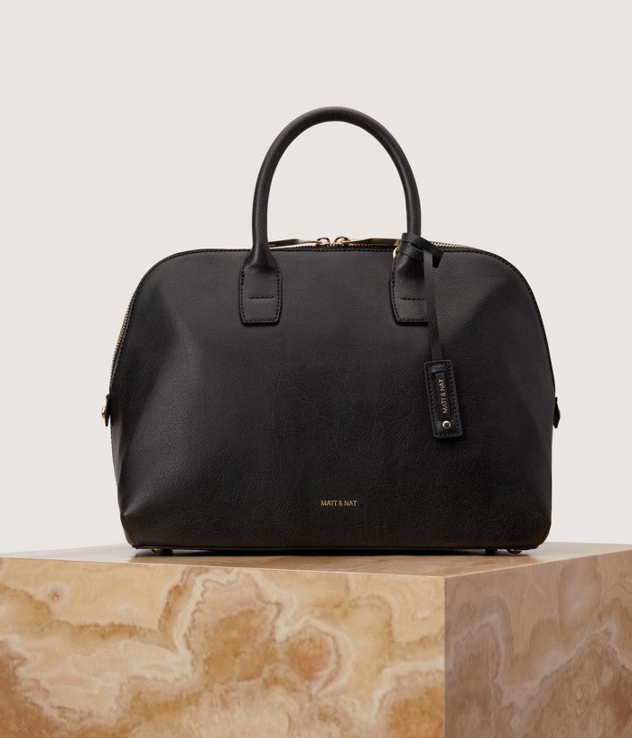 Vegane Designer Tasche Gessi Black von Matt and Nat