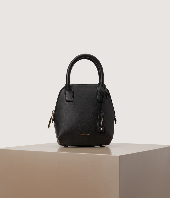 Vegane Designer Tasche Gessi Mini Black von Matt and Nat