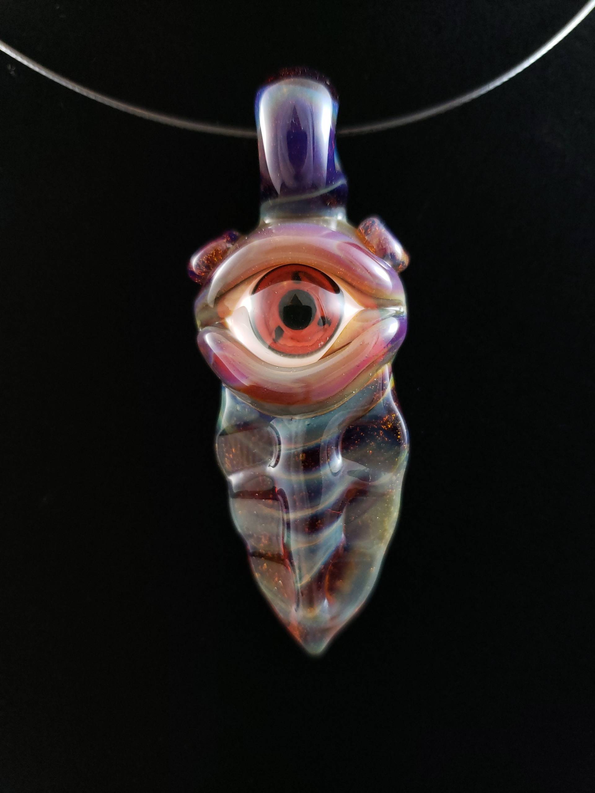 Glas Evil Eye Creature Anhänger Glas Evil Eye Creature Anhänger von MattMusickGlass
