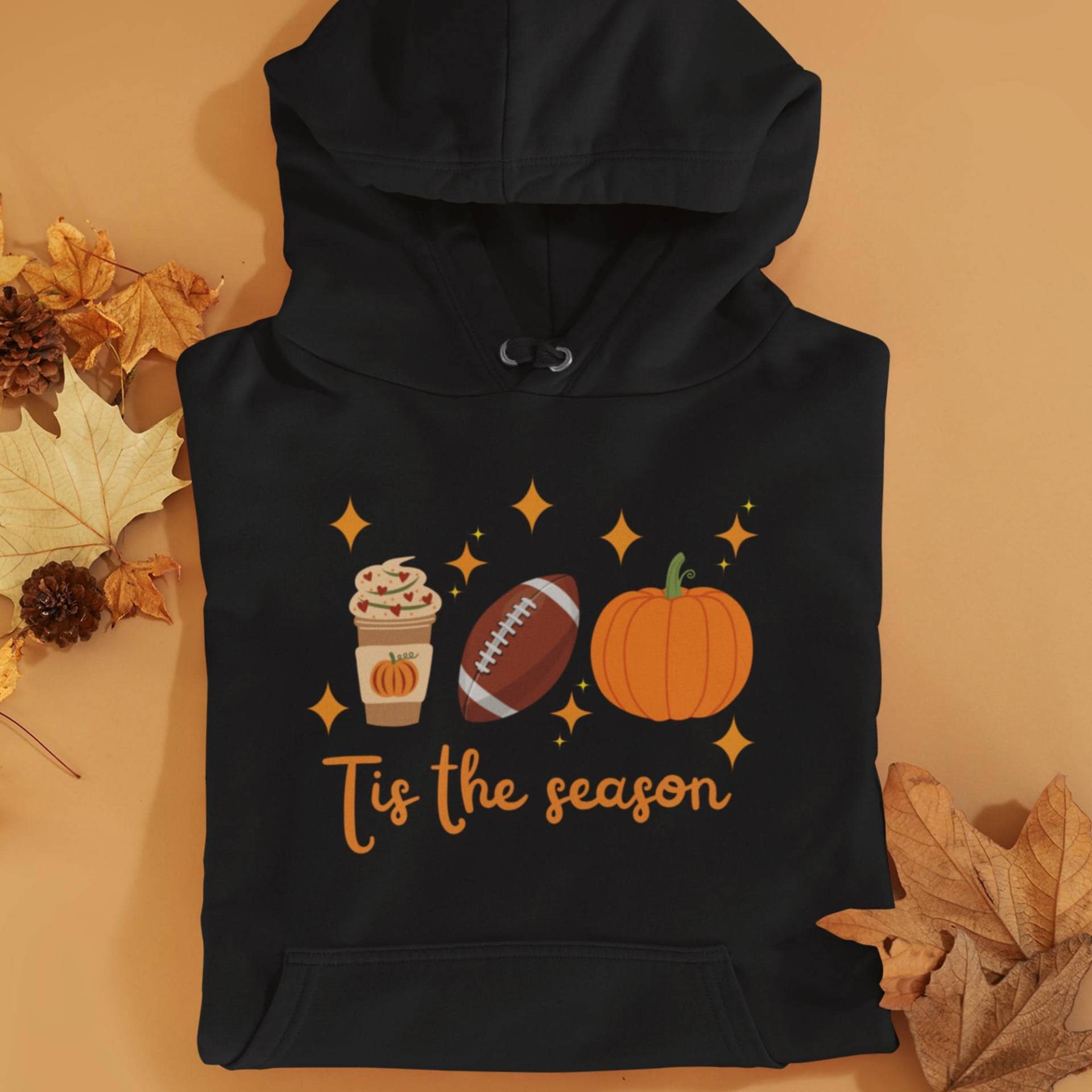 Cozy Fall Sweatshirt | "Tis The Season Unisex Hoodie For Autumn Celebrations, Football Season, Thanksgiving, Gift Idea, Casual Wear von MatteasGoldenVein
