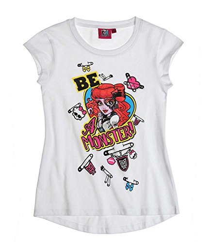 Monster High Kurzarmshirt weiß (140) von Mattel Monster High