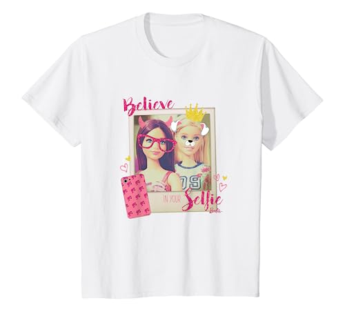 Kinder Barbie T-Shirt, Mädchen, Selfie, viele Größen+Farben T-Shirt von Barbie