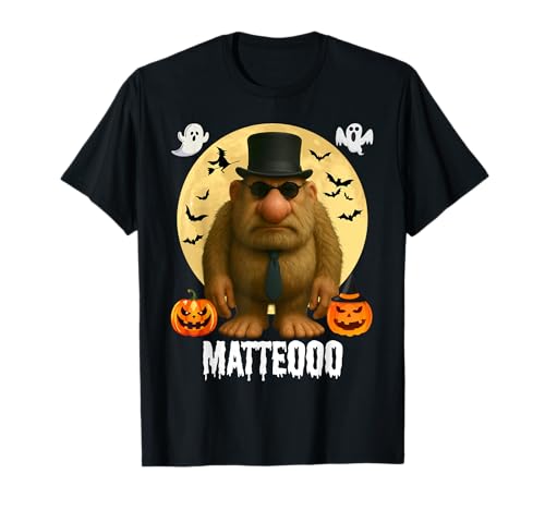 Matteo Mateo Matteooo Italian Brainrot Meme Halloween Kinder T-Shirt Matteo Mateo Matteooo Italian Brainrot Meme Halloween Kinder T-Shirt von Matteo Matteooo Mateooo Toddler Kid Boy Boys Youth