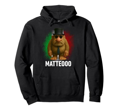 Matteo Mateo Matteooo Italienische Brainrot Meme Flagge Italien Kinder Pullover Hoodie von Matteo Matteoooo Mateooo Monkey Trendy Boys Tee
