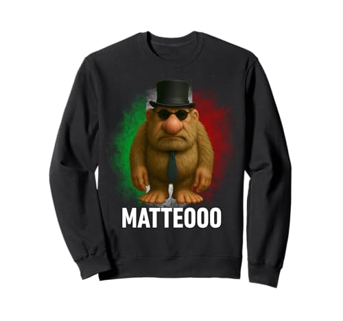 Matteo Mateo Matteooo Italienische Brainrot Meme Flagge Italien Kinder Sweatshirt von Matteo Matteoooo Mateooo Monkey Trendy Boys Tee
