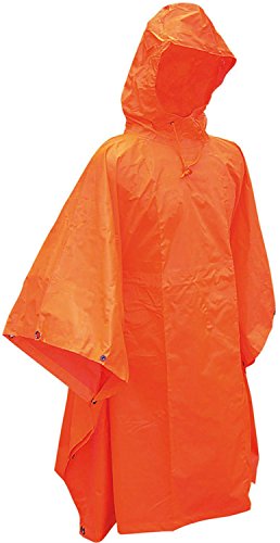 Matthias Kranz Regenponcho Regencape Orange Regenumhang Poncho Cape Umhang von Matthias Kranz