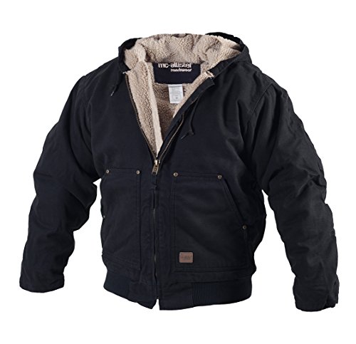 Winterjacke Ranchwear Jacke "Montana" mit Kapuze und Futter (Schwarz, M) von Lupsty