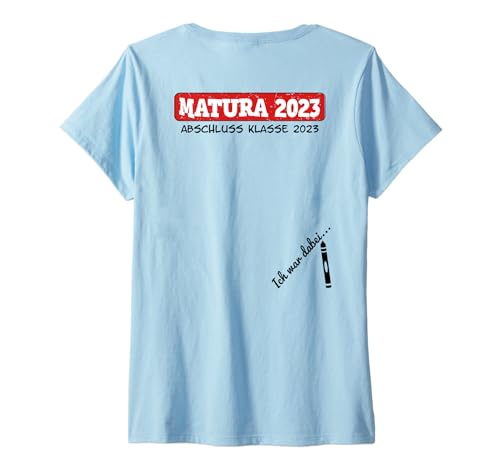 Damen Matura 2023 Abitur bestanden unterschreiben 2023 Matura 2023 T-Shirt mit V-Ausschnitt Damen Matura 2023 Abitur bestanden unterschreiben 2023 Matura 2023 T-Shirt mit V-Ausschnitt von Matura Geschenk Abiturient Prüfung-Abschluss Shirt