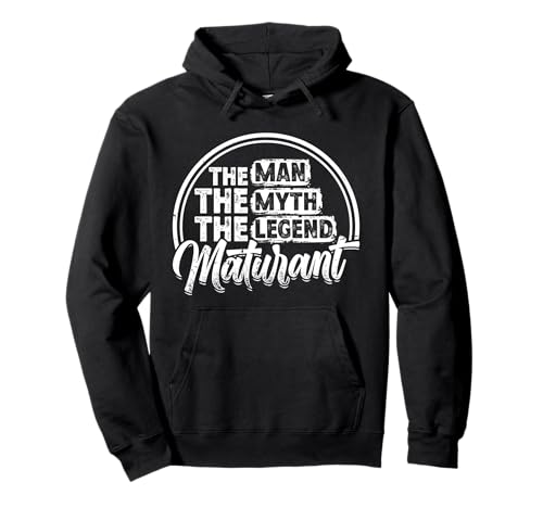 Maturant MAN THE MYTH THE LEGEND Lustiges Matura Pullover Hoodie von Matura Geschenk Maturant Lustiges Matura Geschafft