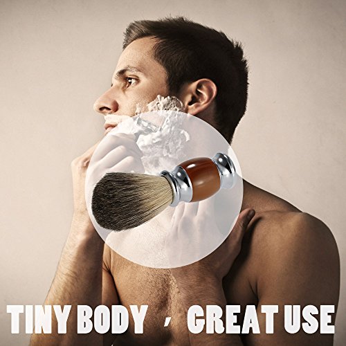 Professionell Reines Dachs Haar Rasierpinselharz Griff Friseursalon Männer Gesichtsbart Rasur Werkzeug von Matybobe