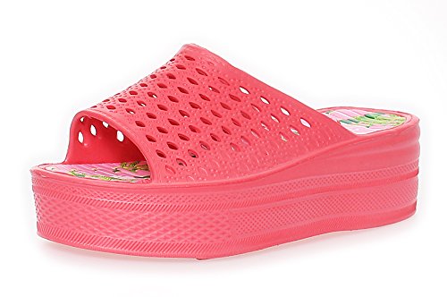 MATYFASHION Damen Slipper Badesandale Strandschuhe mit Plateau Sohle BF 00327 (41, Pink) von Matyfashion Collection