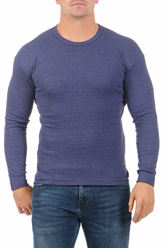 MATYFASHION Herren Thermo Unterhemd Langarm mit Innenfleece BF 40-1 (6/L, Blau) von Matyfashion Collection