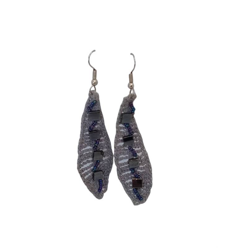 Handgemachte Häkel Blatt Ohrringe Perlen Boho Ohrläppchen Schmuck Handgemachte Häkel Blatt Ohrringe Perlen Boho Ohrläppchen Schmuck von MatyjoJewelry