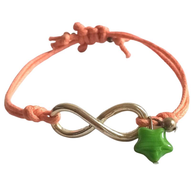 Infinity Armband Mit Stern, Liebesarmband, Charm Armband, Connector Verstellbares von MatyjoJewelry