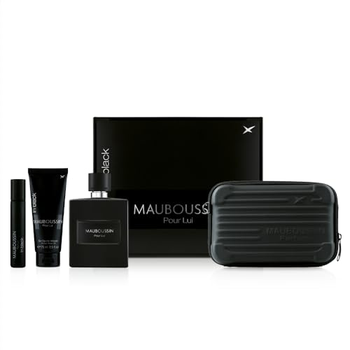 Mauboussin - Prestige 2024 Pour Lui In Black: Eau de Parfum 100 ml, Duschgel 75 ml, Travel Spray 20 ml & Umhängetasche von Mauboussin