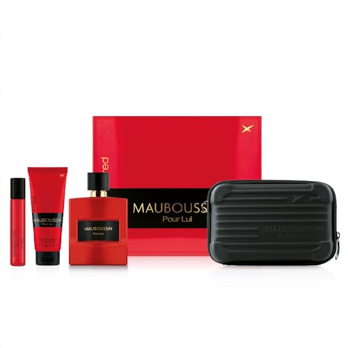 Mauboussin - Prestige 2024 Pour Lui In Red: Eau de Parfum 100 ml, Duschgel 75 ml, Travel Spray 20 ml & Umhängetasche von Mauboussin