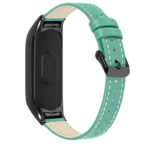 Maucoray Uhrenarmband kompatibel für Xiaomi Mi Band 3/4/5/6/7 Armband, Lederarmband Ersatzzubehör Verstellbares Armband, for Mi Band 5/6, Harz von Maucoray