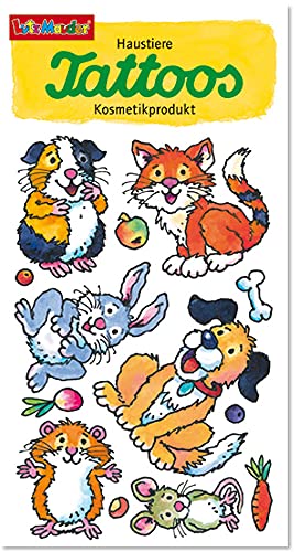 10 Tattoos * HAUSTIERE * vom Lutz Mauder | 44735 | Tattoo Kindertattoo Kinder Geburtstag Mitgebsel Hund Katze Hamster Hase Maus von Mauder