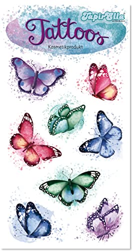 Tattoo-Set * SCHMETTERLINGE * vom Lutz Mauder | 44701 | Butterfly Tattoos Kindertattoo Kinder Geburtstag Mitgebsel von Mauder