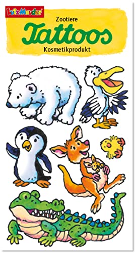 Tattoo-Set * ZOOTIERE * mit 6 Tattoos | 44752 | Zoo Tiere Kindertattoo Kinder Geburtstag Mitgebsel Tattoo-Set * ZOOTIERE * mit 6 Tattoos | 44752 | Zoo Tiere Kindertattoo Kinder Geburtstag Mitgebsel von Mauder