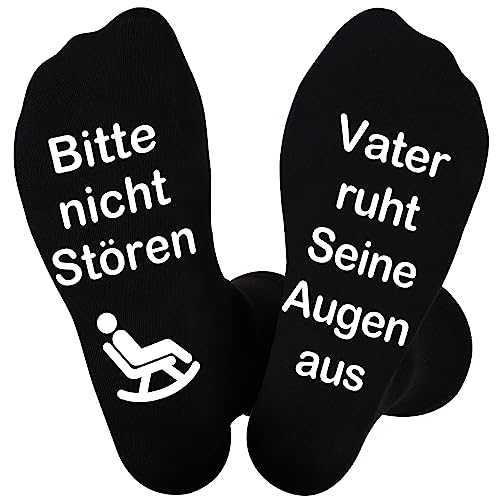 Maudzlan Geschenk für Herren,Lustige Socken Herren Wenn,Sie die Socken der Socken der Socken lesen können, Vatertagsgeschenk Weihnachtssocken Ostern Geschenke Erwachsener (Ausruhen) von Maudzlan