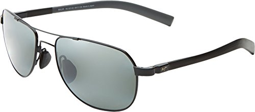 Maui Jim Unisex Sunglasses, Gry guardrails Gloss blac, 58/17 von Maui Jim