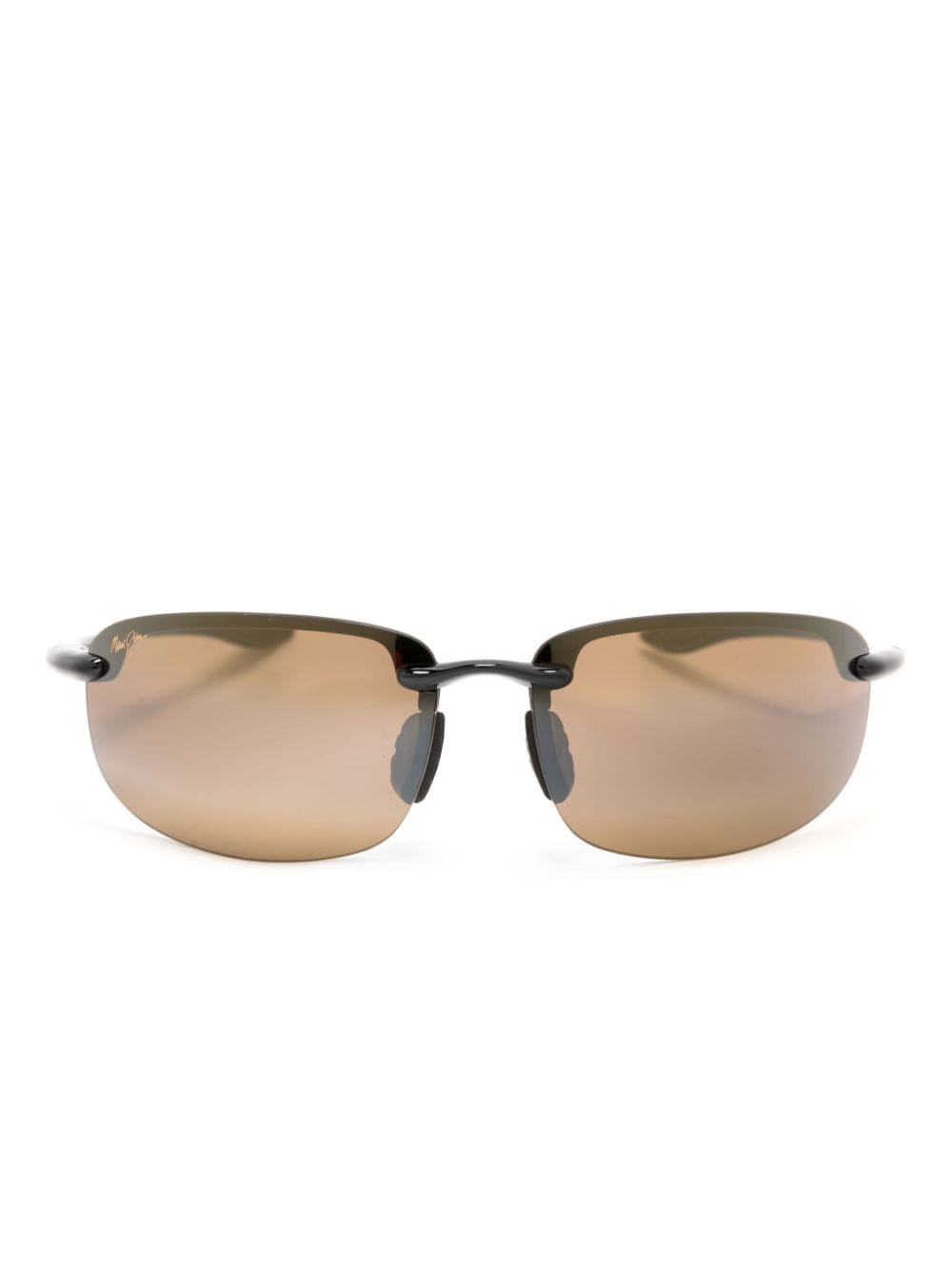 Maui Jim MJ Mask Sonnenbrille mit ovalem Gestell - Schwarz von Maui Jim