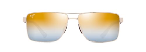 Maui Jim PIHA gold silver piha shiny go Sunglasses Unisex Standard, Standard, Unica von Maui Jim