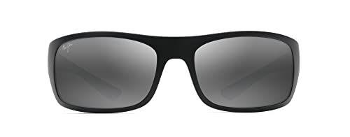 Maui Jim Herren Große Welle Sonnenbrille, Mattes Schwarz, 67/20/134 von Maui Jim