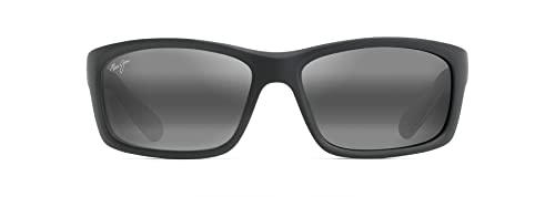 Maui Jim Herren 766-02MD Sonnenbrille, Negro Mate-Blanco-Azul, 61/17/127 von Maui Jim