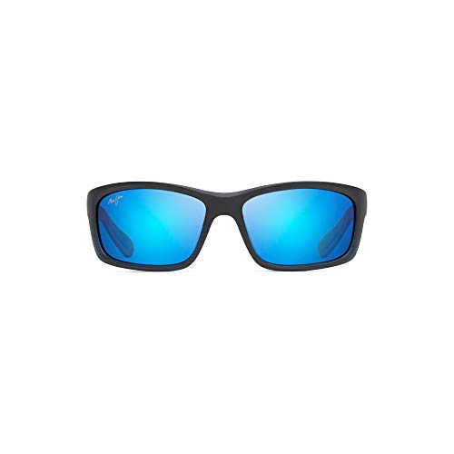 Maui Jim Herren B766-08C Sonnenbrille, Negra Mate Azul trasparente, 61/17/127 von Maui Jim
