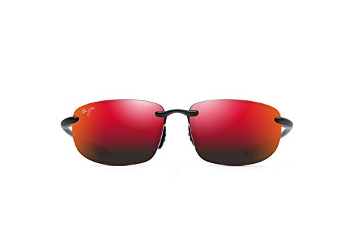Maui Jim Unisex HO'OKIPA Asian FIT Sunglasses, Hawaii Lava hookipa Black, M von Maui Jim