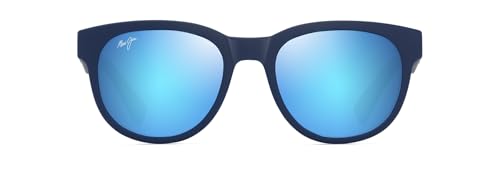 Maui Jim Unisex Maoli Sunglasses, Matte Dark Blue, 52-19-145 von Maui Jim