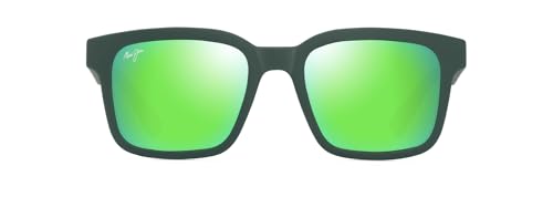 Maui Jim Unisex Opiopio AF Sunglasses, Matte Green w/Greens Grad Int, 54-20-145 von Maui Jim