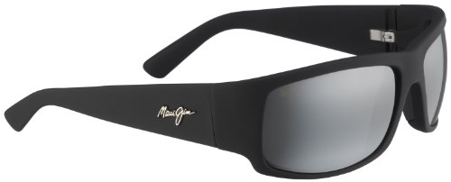 Maui Jim Unisex Sunglasses, Grey World Cup blk Matte, L von Maui Jim