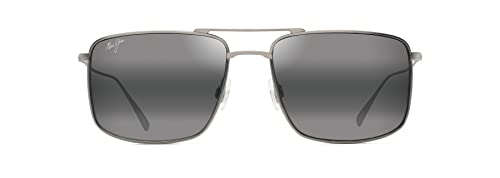 Maui Jim AEKO grey aeko matte titanium Sunglasses Unisex Standard, Standard, Unica von Maui Jim