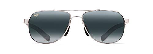 Maui Jim Unisex Sunglasses, Gry guardrails Silver, M von Maui Jim