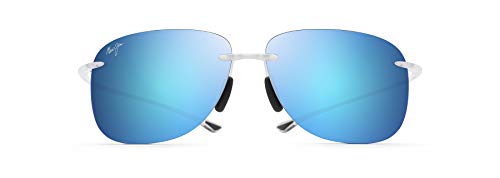 Maui Jim Unisex Sunglasses, Blue hikina Crystal Matte, L von Maui Jim