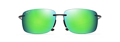 Maui Jim Unisex Sunglasses, mauigreenr Hema Black mat, L von Maui Jim