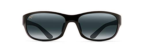 Maui Jim Unisex Twin Falls Lesesonnenbrille, glänzendes schwarzes Verblassen/neutrales Grau, polarisiert, Größe M, Glänzendes Schwarz, verblasst nicht, neutrales Grau, polarisiert, Medium von Maui Jim