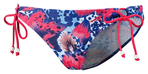 Maui Wowie Bikinihose geblümter Damen Bikini Panty Slip mit Raffung Badehose Strand-Mode Bunt, Größenauswahl:36 von Maui Wowie