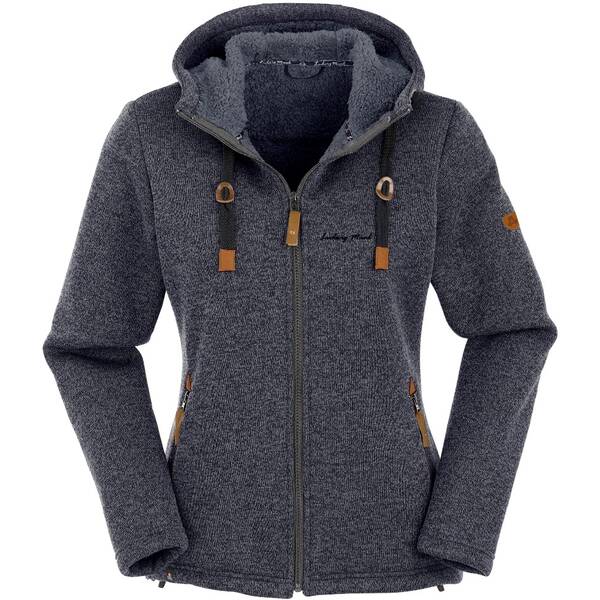 MAUL Damen Chieming Strickfeecejacke+Kapuze von Maul