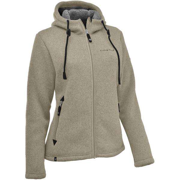 MAUL Damen Chieming Strickfeecejacke+Kapuze von Maul