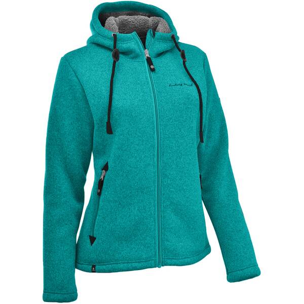 MAUL Damen Chieming Strickfeecejacke+Kapuze von Maul