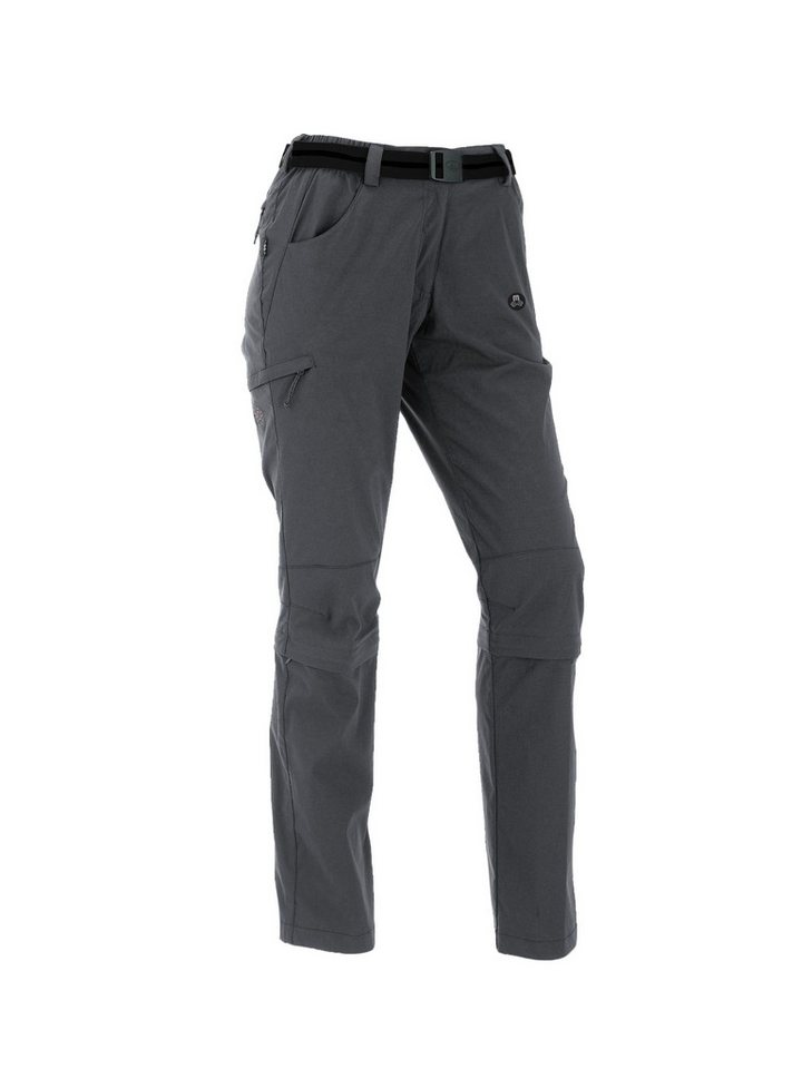Maul Bundfaltenhose Trail II - Zipp off zu Capri-e DARK GREY von Maul