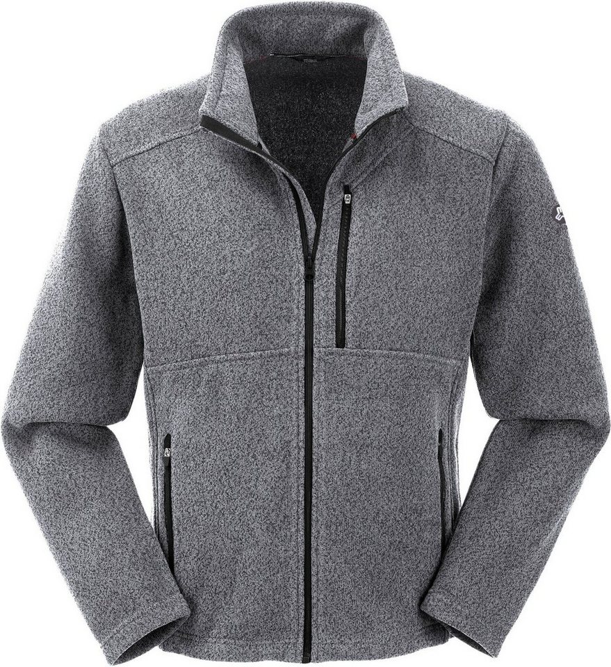 Maul Fleecejacke Oberstdorf II - Herren Strickfleecejacke silber grau von Maul