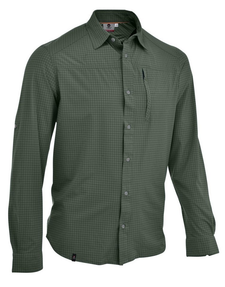 Maul Funktionshemd Veniv ultra - LA Hemd karo elastisch grün von Maul