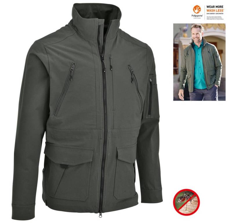 Maul Hardshelljacke Maul - Herren Funktionsjacke Kilimandscharo - InsectShield, grün von Maul