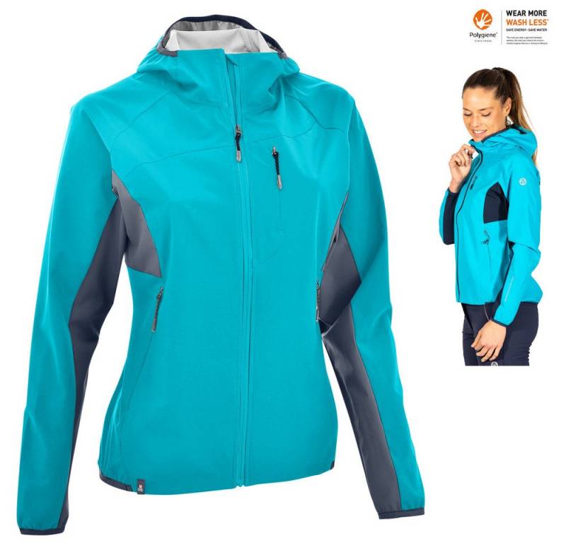 Maul Hardshelljacke Maul - Wildbarren ULTRA - leichte Damen Sport Trekking Stretch-Jacke von Maul