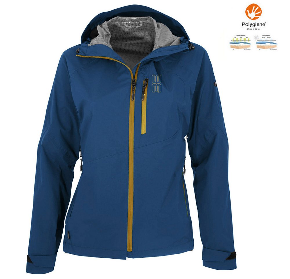 Maul Hardshelljacke Maul - Zermatt - Damen 30.000 Megatex Trekking Jacke Regenjacke, blau von Maul